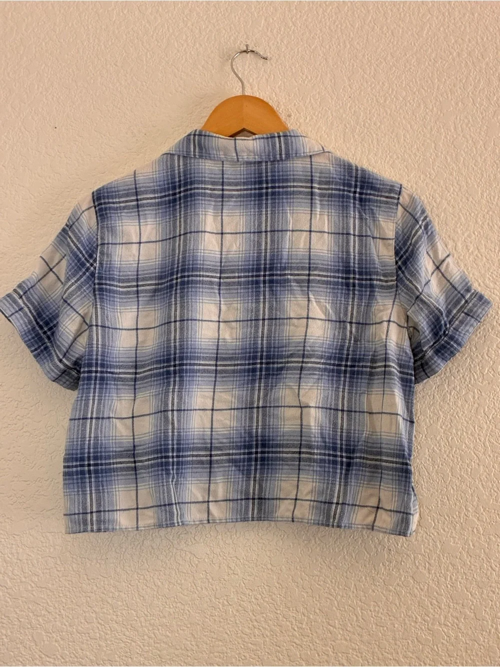 Hollister blue plaid